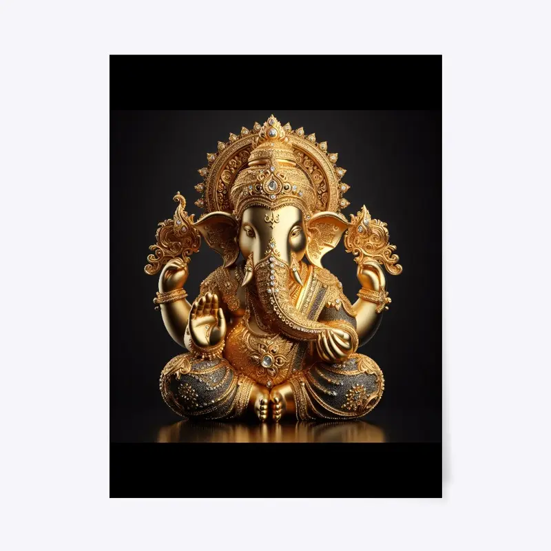 Ganesha Sacred Art, Large Statue.